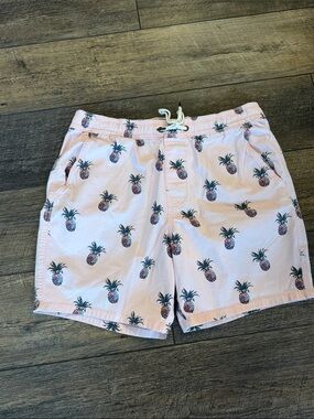 Hollister Light Pink Pineapple Swim‎ Trunks